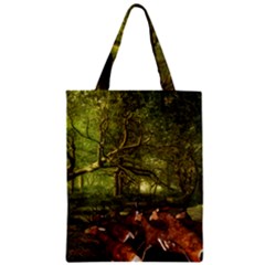 Red Deer Deer Roe Deer Antler Zipper Classic Tote Bag