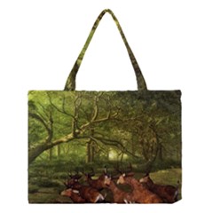 Red Deer Deer Roe Deer Antler Medium Tote Bag by Nexatart