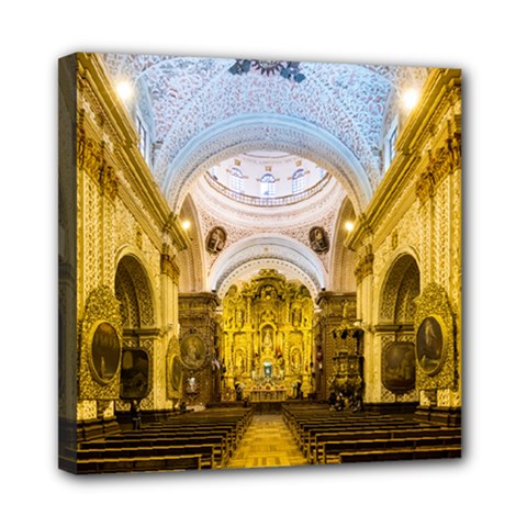 Church The Worship Quito Ecuador Mini Canvas 8  X 8  by Nexatart