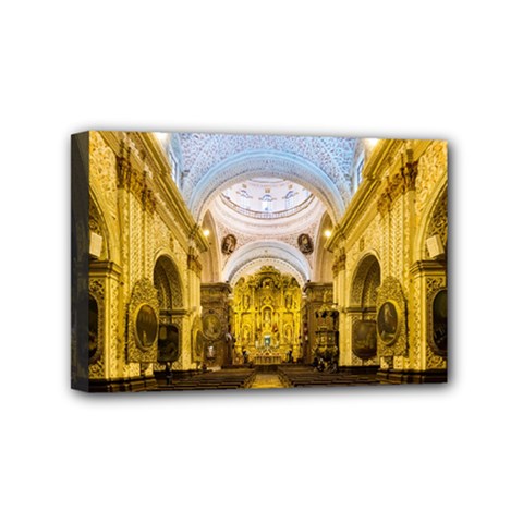 Church The Worship Quito Ecuador Mini Canvas 6  X 4  by Nexatart