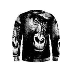 Gorilla Kids  Sweatshirt by Valentinaart