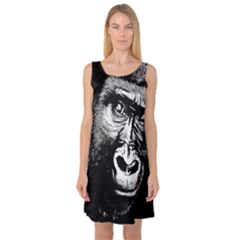 Gorilla Sleeveless Satin Nightdress by Valentinaart