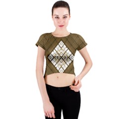 Steel Glass Roof Architecture Crew Neck Crop Top by Nexatart