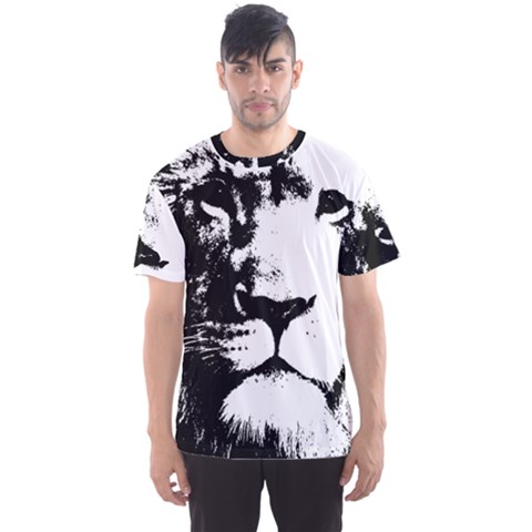 Lion  Men s Sport Mesh Tee by Valentinaart