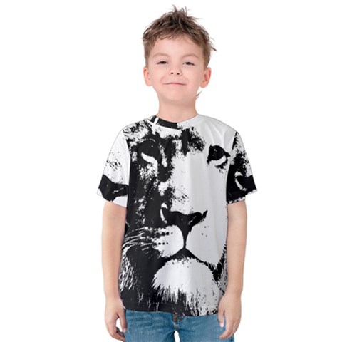 Lion  Kids  Cotton Tee by Valentinaart