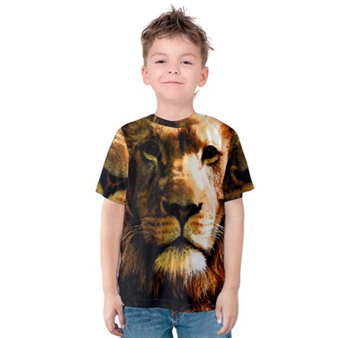 Lion  Kids  Cotton Tee by Valentinaart