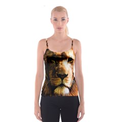 Lion  Spaghetti Strap Top by Valentinaart