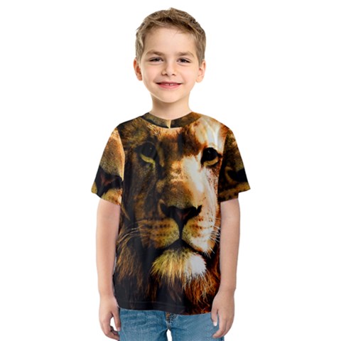 Lion  Kids  Sport Mesh Tee by Valentinaart