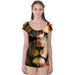 Lion  Boyleg Leotard  by Valentinaart