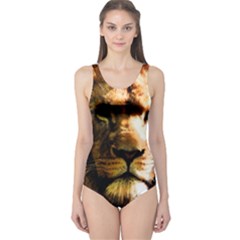 Lion  One Piece Swimsuit by Valentinaart