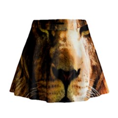 Lion  Mini Flare Skirt by Valentinaart