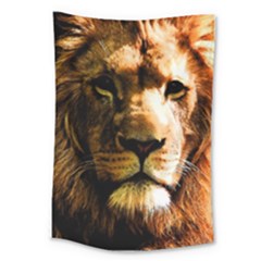 Lion  Large Tapestry by Valentinaart