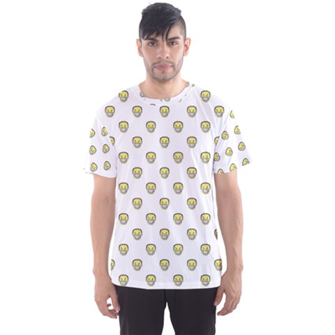 Angry Emoji Graphic Pattern Men s Sport Mesh Tee by dflcprintsclothing