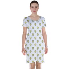 Angry Emoji Graphic Pattern Short Sleeve Nightdress by dflcprintsclothing