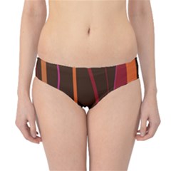 Colorful Striped Background Hipster Bikini Bottoms by TastefulDesigns