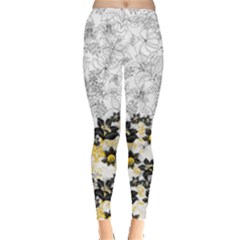 Flower Pattern Leggings  by PattyVilleDesigns