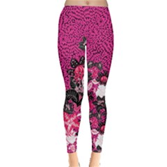 Flower Pattern Leggings  by PattyVilleDesigns