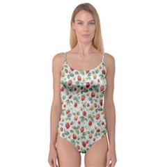 Strawberry Pattern Camisole Leotard  by Valentinaart