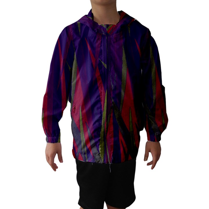 Pattern Hooded Wind Breaker (Kids)