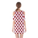 Emoji Heart Shape Drawing Pattern Shoulder Cutout One Piece View2