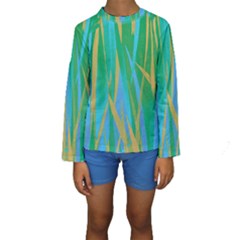 Pattern Kids  Long Sleeve Swimwear