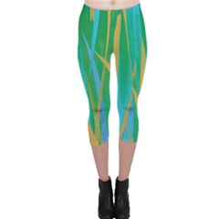 Pattern Capri Leggings 