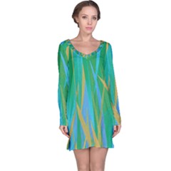 Pattern Long Sleeve Nightdress