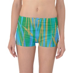 Pattern Boyleg Bikini Bottoms