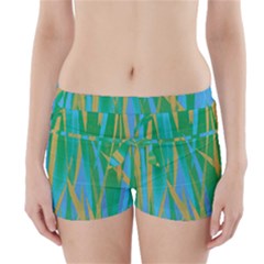 Pattern Boyleg Bikini Wrap Bottoms