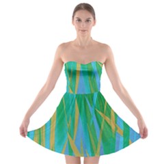 Pattern Strapless Bra Top Dress by Valentinaart