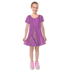 Pattern Kids  Short Sleeve Velvet Dress