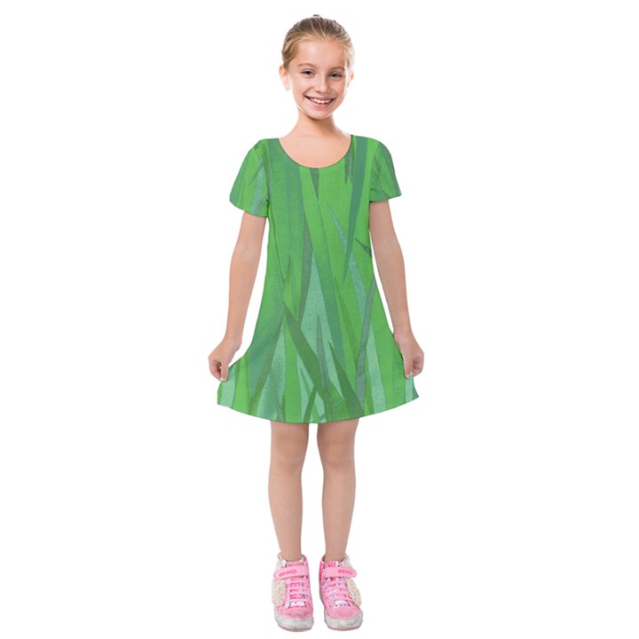 Pattern Kids  Short Sleeve Velvet Dress