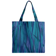 Pattern Zipper Grocery Tote Bag by Valentinaart