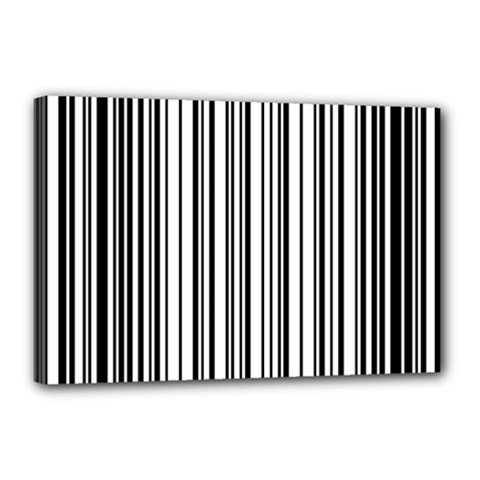 Barcode Pattern Canvas 18  x 12 