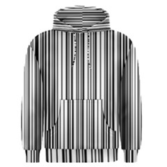 Barcode Pattern Men s Pullover Hoodie