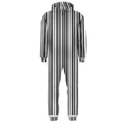 Barcode Pattern Hooded Jumpsuit (Men) 