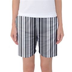 Barcode Pattern Women s Basketball Shorts