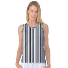 Barcode Pattern Women s Basketball Tank Top