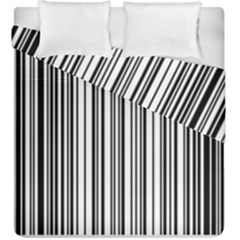 Barcode Pattern Duvet Cover Double Side (King Size)