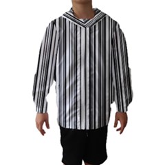 Barcode Pattern Hooded Wind Breaker (Kids)