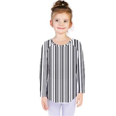 Barcode Pattern Kids  Long Sleeve Tee