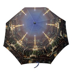 Paris At Night Folding Umbrellas