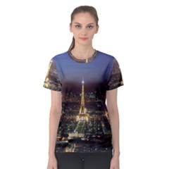 Paris At Night Women s Sport Mesh Tee