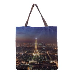 Paris At Night Grocery Tote Bag