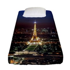 Paris At Night Fitted Sheet (Single Size)