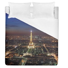 Paris At Night Duvet Cover (Queen Size)