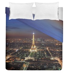 Paris At Night Duvet Cover Double Side (Queen Size)