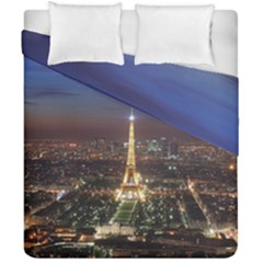 Paris At Night Duvet Cover Double Side (California King Size)