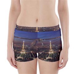 Paris At Night Boyleg Bikini Wrap Bottoms