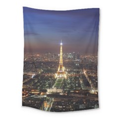 Paris At Night Medium Tapestry